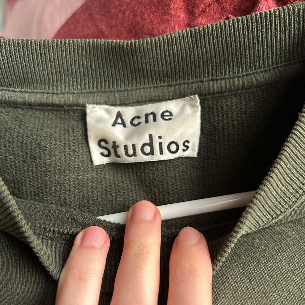 Acne Studios Green Crewneck Sweatshirt